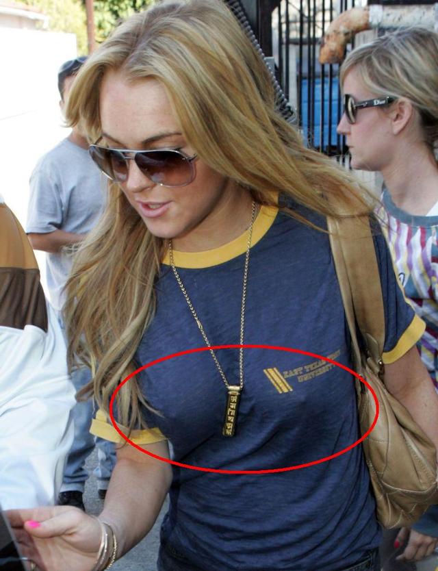 girls with large nipples nipples lindsay lohan nipple nightmares through tee copy shirt