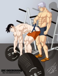 dbz porn muscle dbz yaoi dragon ball kai gay porn gohan trunks workout