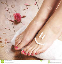 the sexy feet pics sexy female feet white towel petals floor spa compositions plenty different flowers taken wooden royalty free stock photos